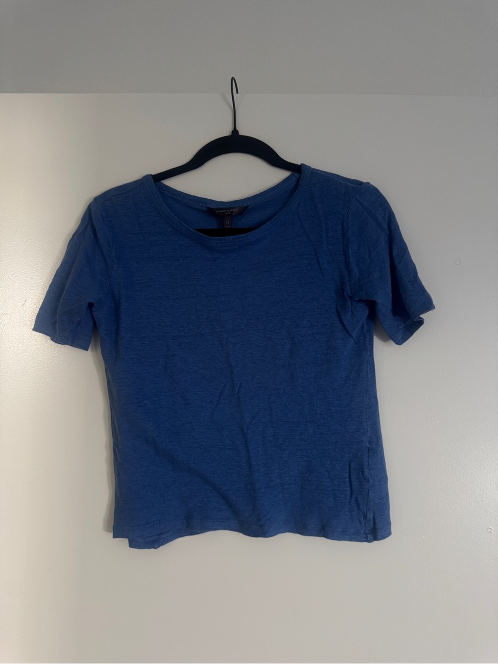 Banana Republic Blue Short Sleeve Crewneck Tee